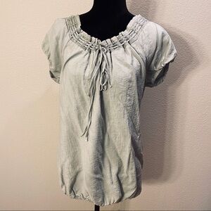 Trinity- blouse ICE GREEN ELASTIC CUFF LARGE A